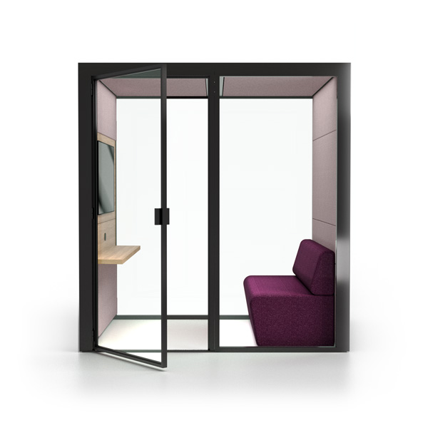 Ecolution Design Work Pod XL with Sofa and LCD Screen Mounted Ecolution Design Work Pod XL with Sofa and LCD Screen Mounted