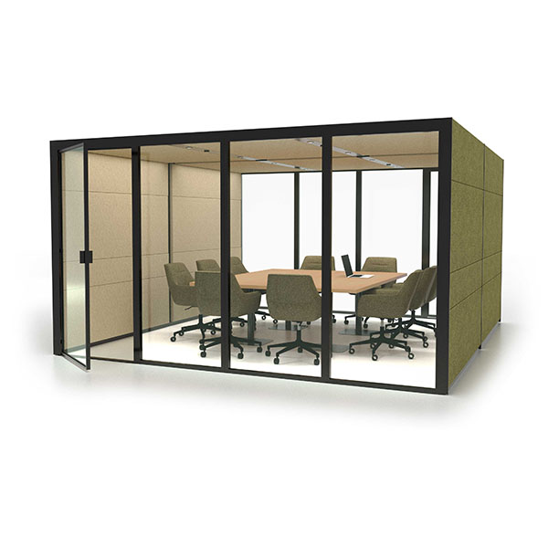 Eco Max XL Connected with Glass Back and Seated Height Table