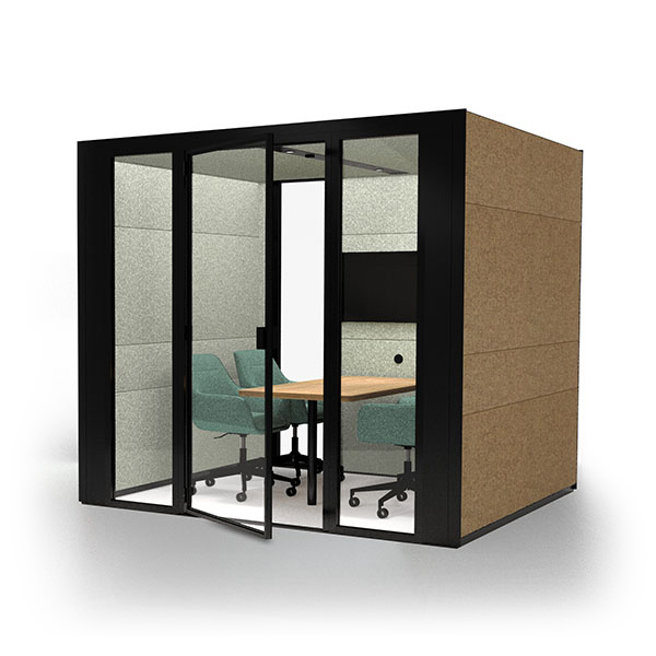 Eco Meet XL+ with Upholstered Mid Back and Seated Height Table