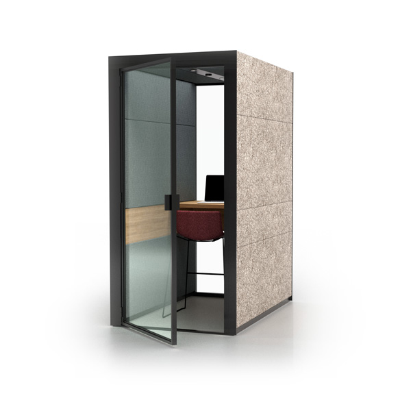 Eco Phone L with Cafe Height Bridge Table Eco Phone L with Cafe Height Bridge Table