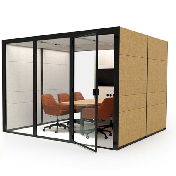Eco Team M Connected with Upholstered Mid Back and Seated Height Table Eco Team M Connected with Upholstered Mid Back and Seated Height Table